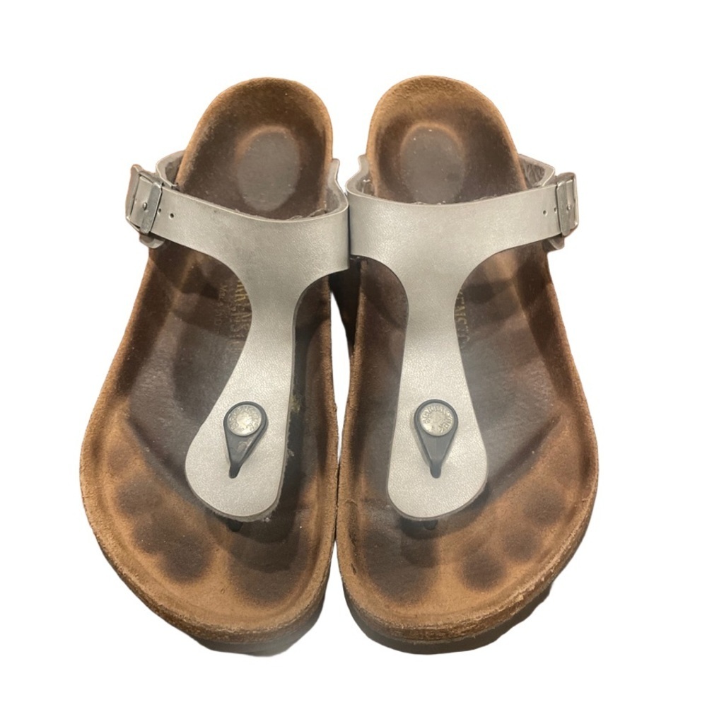 BIRKENSTOCK GIZAH SANDALS Silver,     EU size 39  SH1